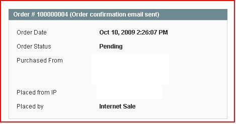 Magento Admin Sales Source Record